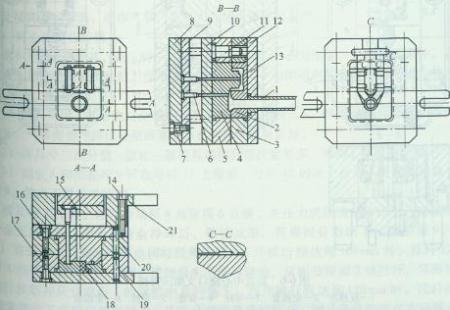 计度器支架压铸模具结构